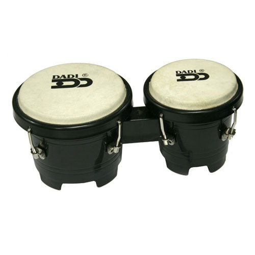 Mini Bongos Tunable 4 1/2 And 5 Inch Shells Black