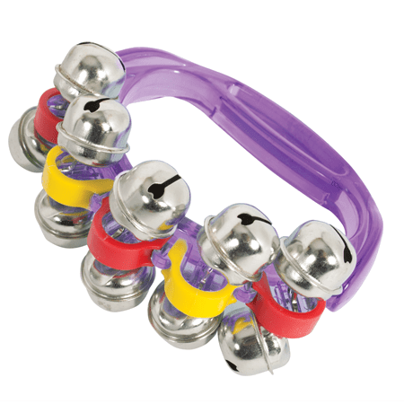 10 Sleigh Bells Transparent Purple Handle - Drums & Percussion - Percussion by CPK at Muso's Stuff