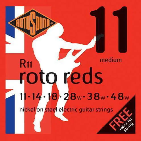 Electric Guitar String Set Nickel Roto Reds 11/48 R11-Strings - Electric Guitar-Muso's Stuff 