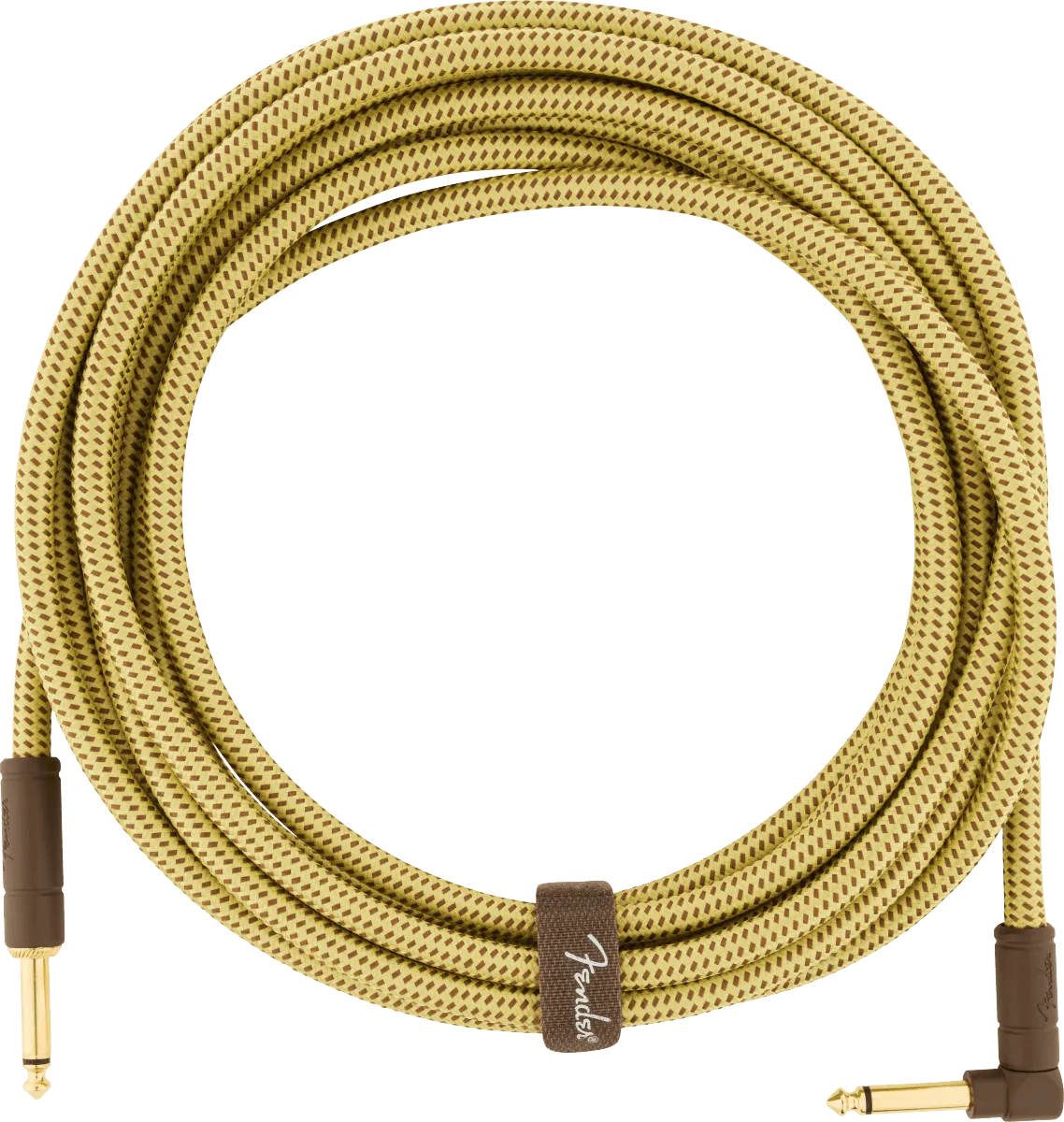 Deluxe Series Instrument Cable Straight/Angle 18.6 Tweed--Muso's Stuff 