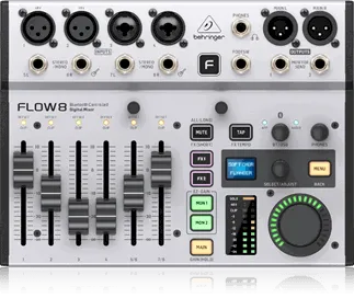 FLOW-8 8CH DIG. USB MIXER W/ BLUETOOTH-Live & Recording - Mixers-Muso's Stuff 