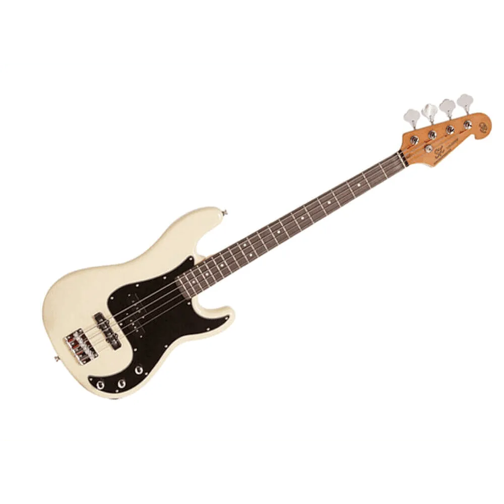 PJ Bass Vintage White w/ Bag and DVD-Bass-Essex-Muso's Stuff 