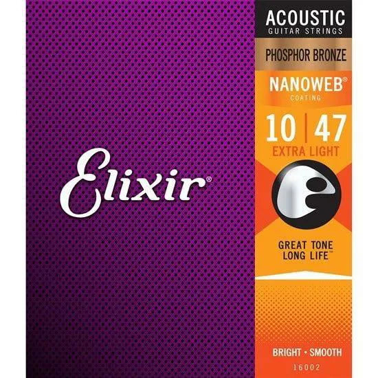 10/47 Acoustic Guitar Strings Ctd-Ph/Br XLt Nanoweb-Strings - Acoustic Guitar-Muso's Stuff 