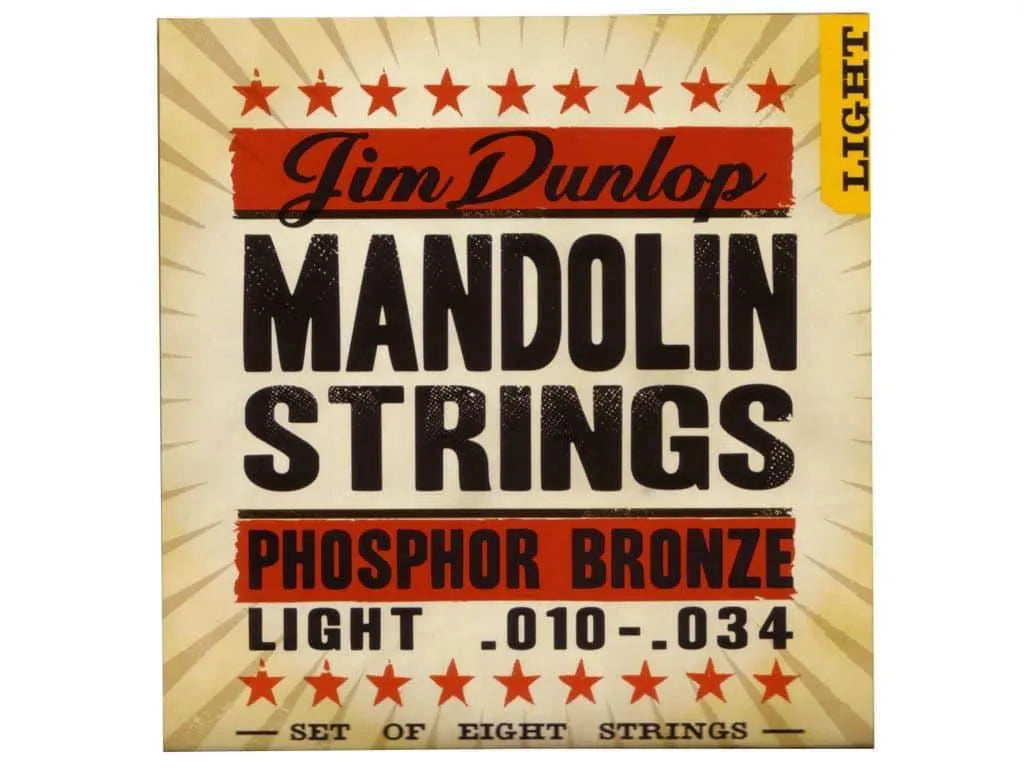 Mandolin Strings Set 10/34 Ph/Br Med/Lgt-Strings - Mandolin-Jim Dunlop-Muso's Stuff 