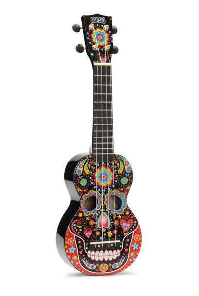 Mahalo Art-Skull Bk Ukulele