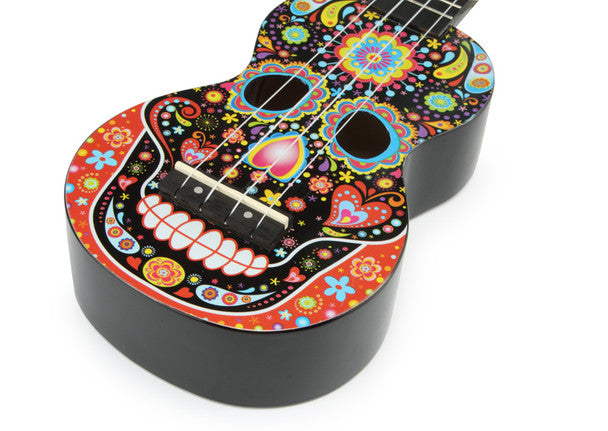 Mahalo Art-Skull Bk Ukulele