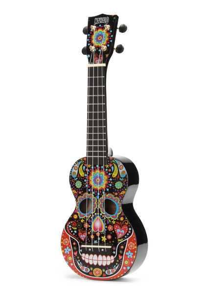 Mahalo Art-Skull Bk Ukulele