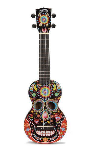 Mahalo Art-Skull Bk Ukulele