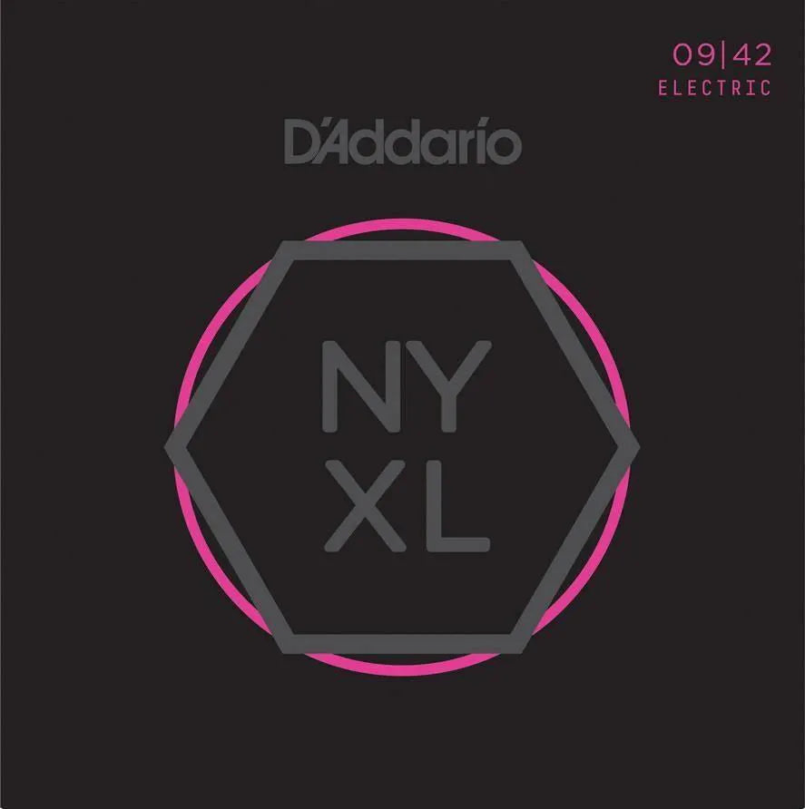 Daddario - NYXL Electric Guitar Strings Set 09-42 Super Light Plain Steel/Nickel Wound NYXL0942-Strings - Electric Guitar-Muso's Stuff 