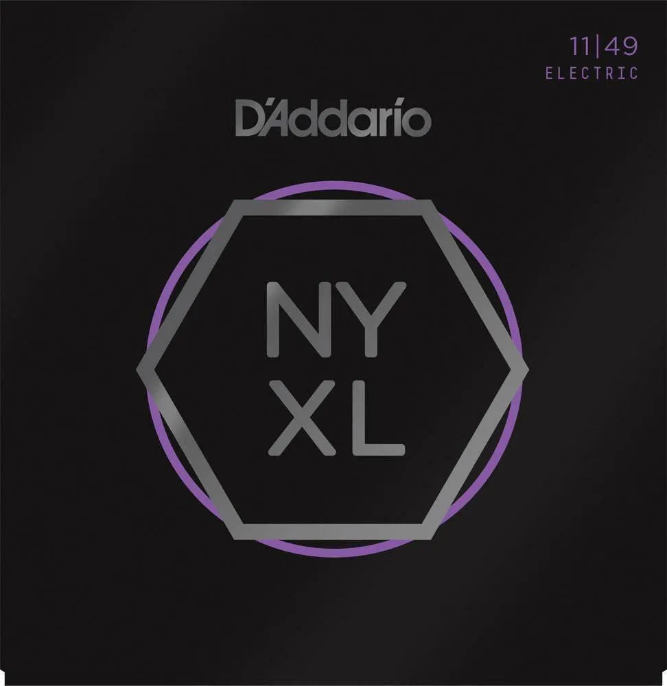 Daddario - NYXL Electric Guitar Strings Set 11-49 Medium Plain Steel/Nickel Wound NYXL1149-Strings - Electric Guitar-Muso's Stuff 