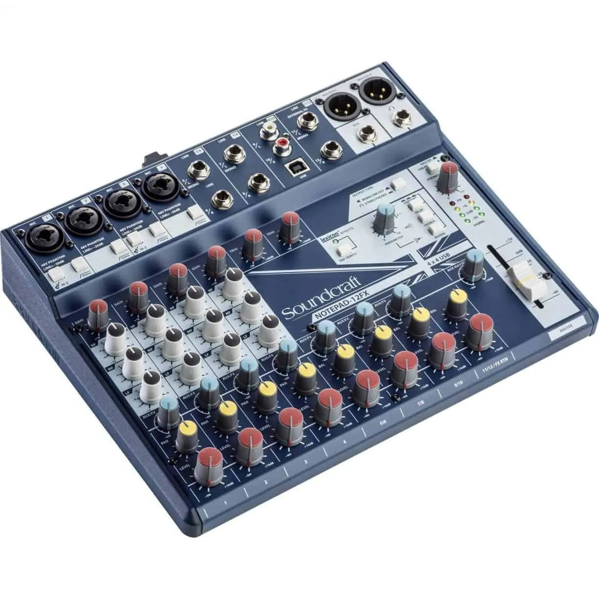 SoundCraft - Notepad 12FX Small Format Analogue Mixing Console With USB I/O Plus FX---Muso's Stuff 