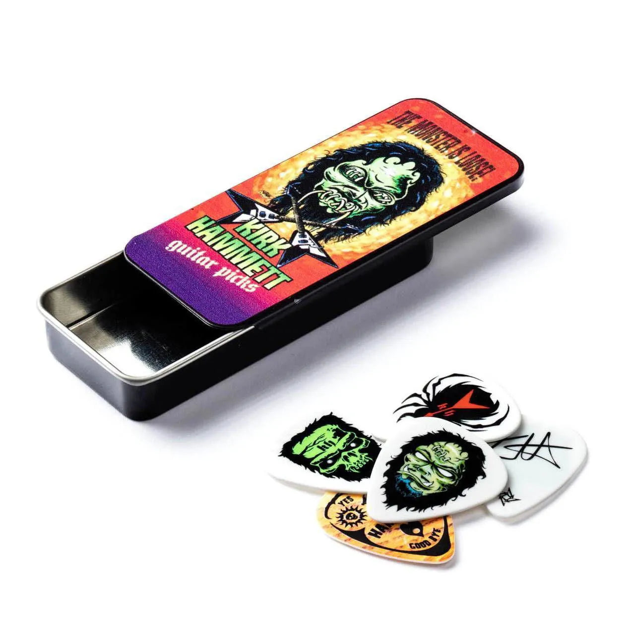 Kirk Hammett Signature Pick Tin W/Personal Touri---Muso's Stuff 