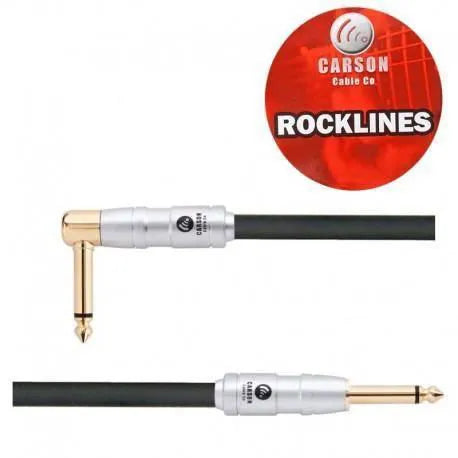 10 Ft Gtr Cable Noiseless Straight/Right Angle-Accessories - Cables & Adaptors-Muso's Stuff 