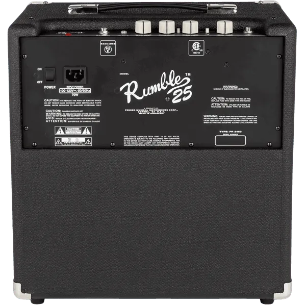 Rumble 25 V3 240V Aus Black/Silver---Muso's Stuff 