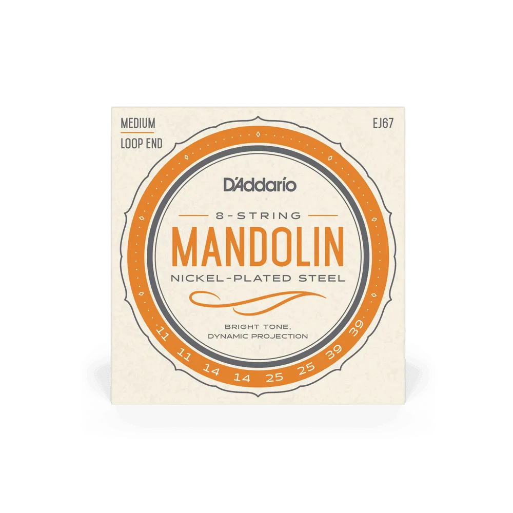 Daddario - Mandolin Strings Set 11/39 N/W Medium Ej67-Strings - Mandolin-Muso's Stuff 